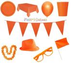 Oranje Versiering - Vlaggetjes Slingers Ballonnen Decoratie, Hobby en Vrije tijd, Feestartikelen, Nieuw, Ophalen of Verzenden