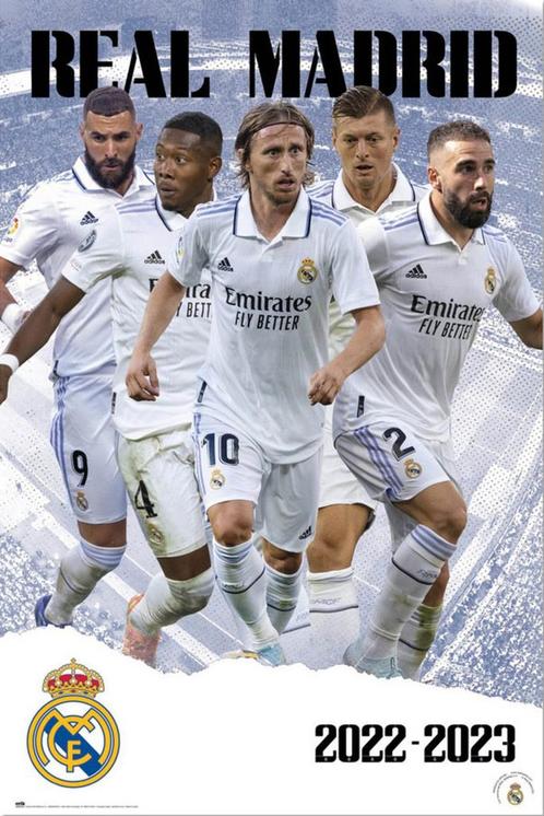 Poster Real Madrid Grupo 2022 2023 61x91,5cm, Verzamelen, Posters, Nieuw, A1 t/m A3, Verzenden