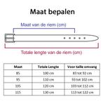 Houtkamp Suede Leren Unisex Riem - Blauw - Maat 95, Verzenden, Nieuw