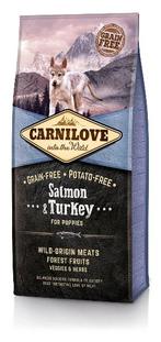 Carnilove Puppy Zalm & Kalkoen 12 kg., Dieren en Toebehoren, Dierenvoeding, Ophalen of Verzenden