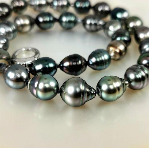 Halsketting Zilver Parel - Tahiti Regenboog Ø 9x11 mm, Sieraden, Tassen en Uiterlijk, Kettingen