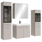 Badplaats Badkamermeubel Set Mirano 60 x 35 cm - Beige, Huis en Inrichting, Badkamer | Badkamermeubels, Verzenden, Nieuw, Wastafelkast