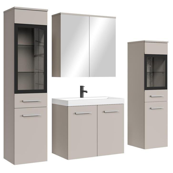 Badplaats Badkamermeubel Set Mirano 60 x 35 cm - Beige, Huis en Inrichting, Badkamer | Badkamermeubels, Nieuw, Wastafelkast, Verzenden