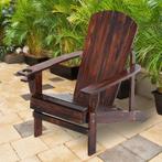 TRUUSK Adirondack Tuinstoel Met Bekerhouder Ligstoel Balkons, Tuin en Terras, Tuinstoelen, Verzenden, Nieuw