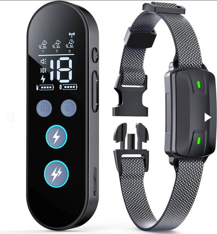 Dog Training Shock Collar with Remote - Waterproof,, Dieren en Toebehoren, Hondenhalsbanden en Penningen, Nieuw, Verzenden