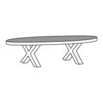 Salontafel TOV13-XM Maurik - salontafel, Huis en Inrichting, Tafels | Salontafels, Nieuw, Overige materialen