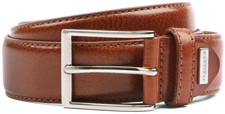 Profuomo Leren Riem Cognac maat 115 Heren, Kleding | Heren, Riemen en Ceinturen, Nieuw, Echt leder, Verzenden