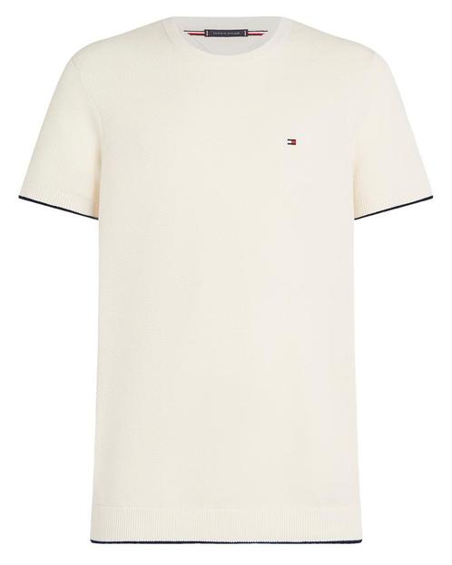 -20% Tommy Hilfiger  Tommy Hilfiger Menswear t-shirt met kor, Kleding | Heren, Truien en Vesten, Beige, Nieuw, Verzenden