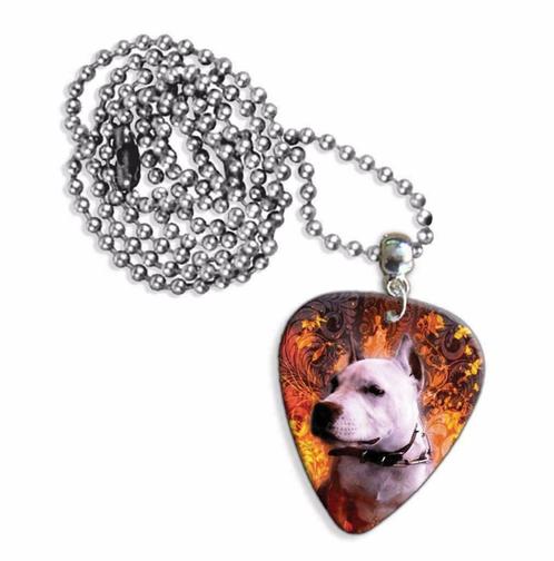 Plectrum ketting of sleutelhanger van een Pitbull hond, Verzamelen, Overige Verzamelen, Nieuw, Ophalen of Verzenden