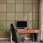 Akoestisch wandpaneel Vang 4-delig set 1,44 m² diagonaal eik, Huis en Inrichting, Woonaccessoires | Wanddecoraties, Verzenden