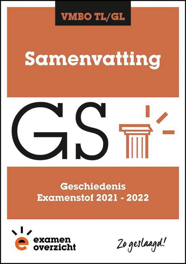 ExamenOverzicht - Samenvatting Geschiedenis VMBO TL/GL, Boeken, Schoolboeken, Gelezen, Verzenden