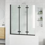 vidaXL Douche Omhulsel Zwart 130 x 138 cm ESG-glas en, Verzenden, Nieuw