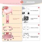 Loopstoel - Baby walker - Loopwagen - Opvouwbaar - Roze, Verzenden, Zo goed als nieuw