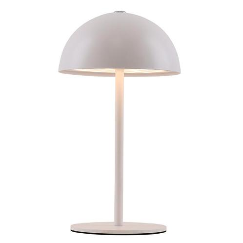 Retro tafellamp wit, Douwe, 4W, dim to warm LED, met, Huis en Inrichting, Lampen | Tafellampen, Nieuw, Metaal, Minder dan 50 cm