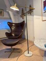 Staande lamp - Messing - Staande lamp uit 1950, Antiek en Kunst, Antiek | Lampen