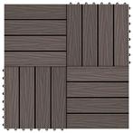 Tuintegels 30x30cm donkerbruin | retourdeal | 41% korting, Ophalen of Verzenden, Nieuw, Composiet, Terrastegels