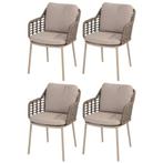Puglia dining tuinstoel  latte Taste 4SO set van 4, Tuin en Terras, Tuinstoelen, Ophalen of Verzenden, Nieuw