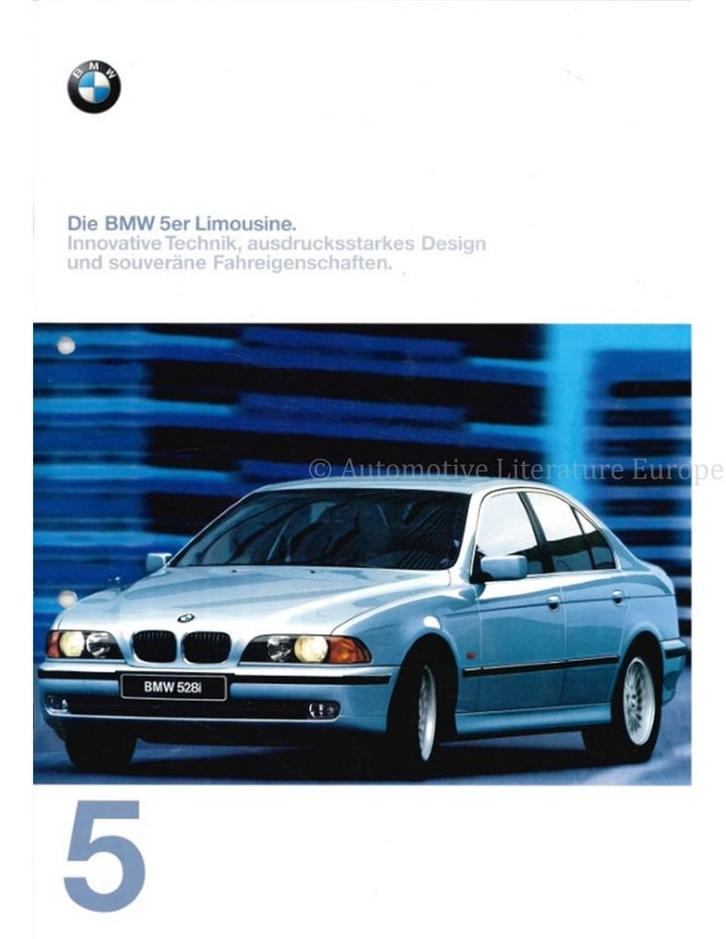 1997 BMW 5 SERIE SEDAN BROCHURE DUITS, Boeken, Auto's | Folders en Tijdschriften, BMW