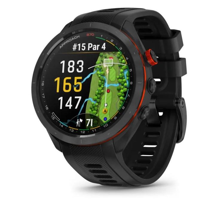 Garmin Approach® S70 - 47 mm Zwart Weekend Deal!, Sport en Fitness, Golf, Nieuw, Ophalen of Verzenden