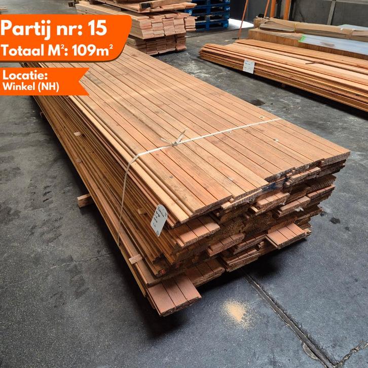 Douglas Zweeds Rabat 4000-4100x190x19mm, Doe-het-zelf en Verbouw, Platen en Panelen, Ophalen of Verzenden