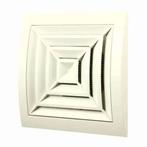 Europlast kunststof plafondrooster 150 x 150mm wit Ø 100mm -, Doe-het-zelf en Verbouw, Ophalen of Verzenden, Nieuw