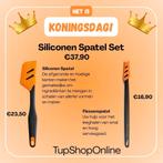 Tupperware Siliconen Spatel+Flessenspatel oranje Koningsdag, Huis en Inrichting, Keuken | Tupperware, Ophalen of Verzenden, Nieuw