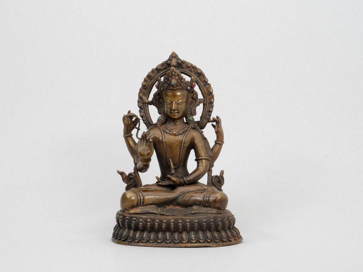 Beeld van boeddhistische godin Ushi Shavyaya, Nepal 19e eeuw, Antiek en Kunst, Kunst | Niet-Westerse kunst