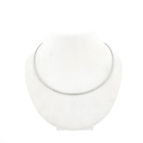 Witgouden omega collier | 42 cm (witgouden collier), Sieraden, Tassen en Uiterlijk, Kettingen, Overige kleuren, Gebruikt, Goud