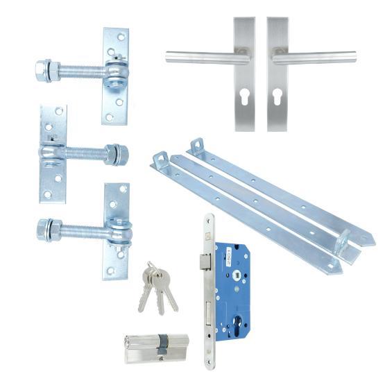 ODShop complete set voor poortdeuren extra breed PC72 rvs, Doe-het-zelf en Verbouw, Hang- en Sluitwerk, Verzenden