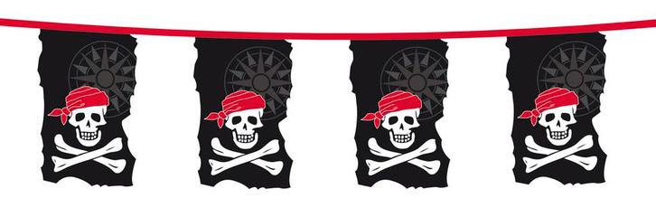 Piraten vlaggenlijn -Skull island-, Watersport en Boten, Bootonderdelen, Nieuw, Zeilboot of Motorboot, Ophalen of Verzenden