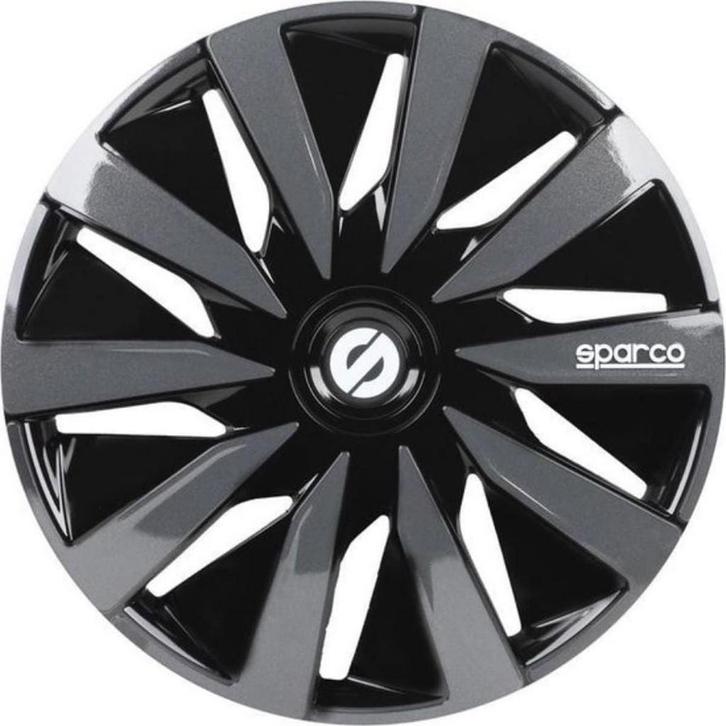 Sparco Wieldoppen Lazio - 13 inch - Zwart/Grijs, Auto diversen, Auto-accessoires, Zo goed als nieuw, Ophalen of Verzenden