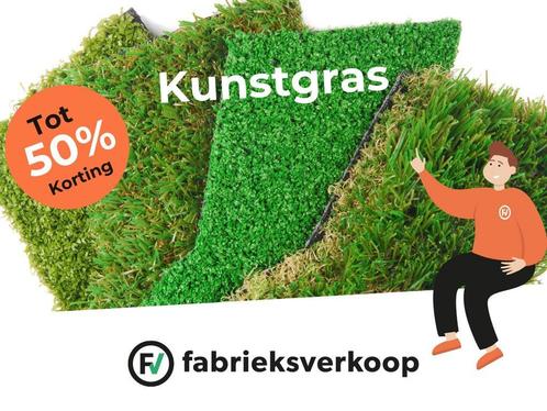 Zacht, sterk en scherp geprijsd  tot 50% korting Op = Op, Tuin en Terras, Gras en Kunstgras, 20 m² of meer, Kunstgras, Nieuw, Ophalen