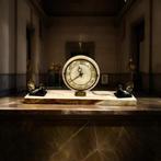 Pendule - Marmer, Zinklegering, Glas - 1950-1960