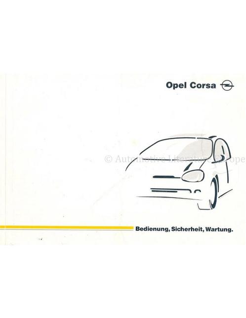1997 OPEL CORSA B INSTRUCTIEBOEKJE DUITS, Auto diversen, Handleidingen en Instructieboekjes