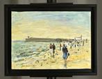 Jean-Jacques Rene (1943) - A Dieppe, Antiek en Kunst, Kunst | Schilderijen | Klassiek