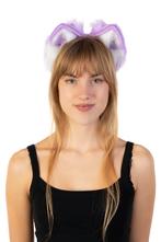 Haarband Furry Oortjes Paars Wit Kat Poes Vos Diadeem Dons D, Kleding | Dames, Ophalen of Verzenden, Nieuw, Carnaval, Accessoires
