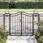 vidaXL Poort 121x8x100 cm smeedijzer zwart, Verzenden, Nieuw