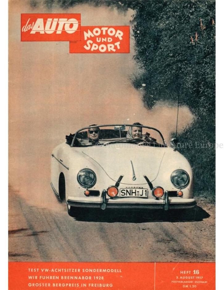 1957 DAS AUTO MOTOR UND SPORT MAGAZINE 16 DUITS, Boeken, Auto's | Folders en Tijdschriften