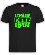 Eat Sleep Fortnite Repeat, Kleding | Heren, T-shirts, Nieuw, Overige maten, Roly, Verzenden