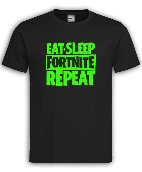 Eat Sleep Fortnite Repeat, Kleding | Heren, T-shirts, Overige kleuren, Nieuw, Overige maten, Verzenden