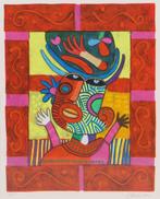 Clemens Briels (1946) - Gloria brings wood to the fire