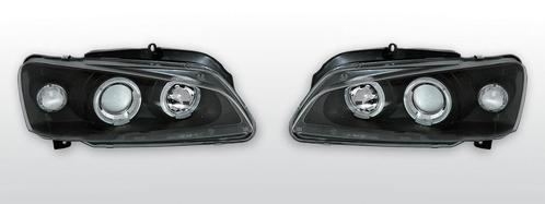 Koplampen Angel Eyes | Peugeot 106 1996-2003 | zwart, Auto-onderdelen, Verlichting, Nieuw, Peugeot, Ophalen of Verzenden