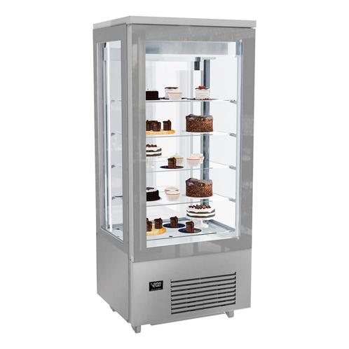 GGM Gastro | Panoramische vitrine - 400 liter - 800mm - 5 |, Huis en Inrichting, Keuken | Potten en Pannen, Verzenden