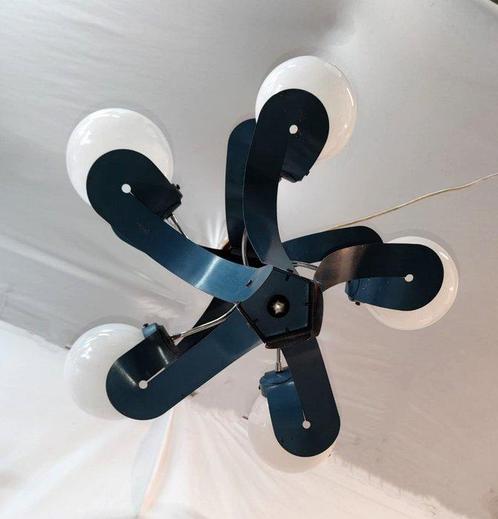 Plafondlamp - Glas, Metaal, Antiek en Kunst, Antiek | Lampen