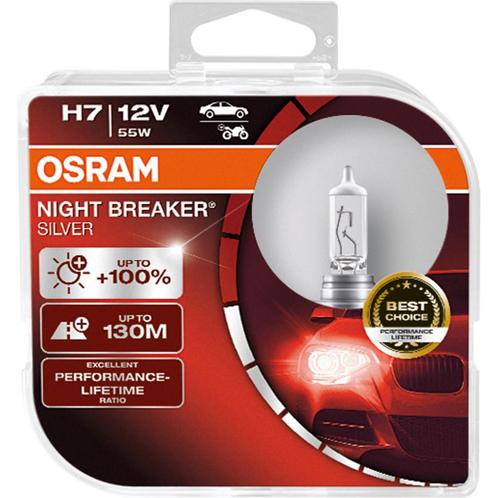 Osram H7 Night Breaker Silver +100% 64210NBS Autolampen, Auto-onderdelen, Verlichting, Nieuw, Ophalen of Verzenden