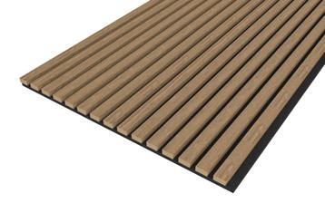Akupanel Eiken Mokka 300 x 60 cm Brandvertragende vilt beschikbaar voor biedingen