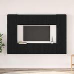 vidaXL Tv-meubelset 8 pcs Zwart eiken 181 x 30 x 120 cm, Huis en Inrichting, Kasten | Televisiemeubels, Verzenden, 100 tot 150 cm