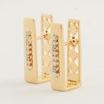 Clip-on oorbellen - 14 karaat Geel goud - 0.35ct. tw.
