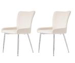 Set van 2 Fluwelen Eetkamerstoelen met Metalen Poten, Verzenden, Nieuw