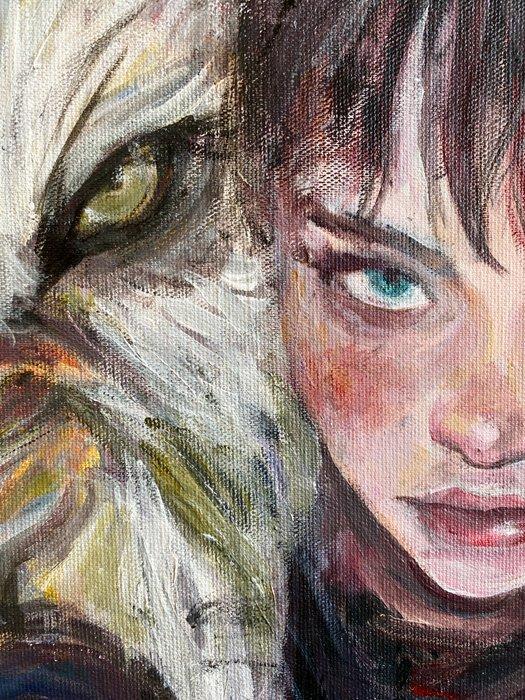 Anna Dart - Wolf’s Daughter, Antiek en Kunst, Kunst | Schilderijen | Modern